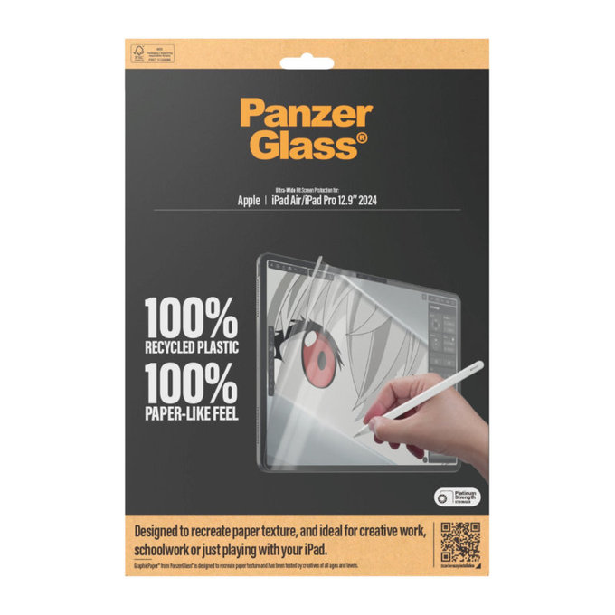 Folia ochronna GraphicPaper UWF do iPad Air 13"/Pro 13", Przezroczyste, PanzerGlass