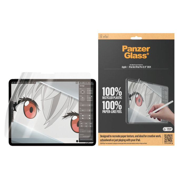Folia ochronna GraphicPaper UWF do iPad Air 13"/Pro 13", Przezroczyste, PanzerGlass