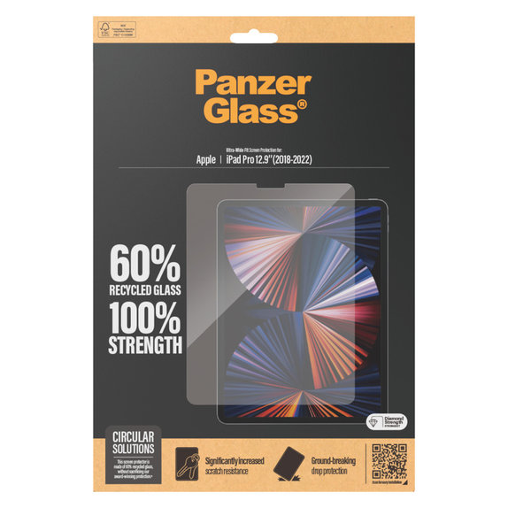 Szkło hartowane UWF do iPad Pro 12,9'', Przezroczyste, PanzerGlass