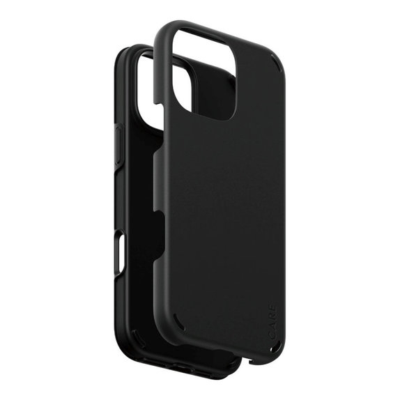 Etui Double Defense do iPhone 16 Pro Max, Czarne, CARE