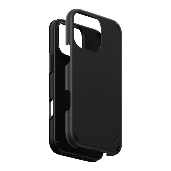 Etui Double Defense do iPhone 16 Pro Max, Czarne, CARE