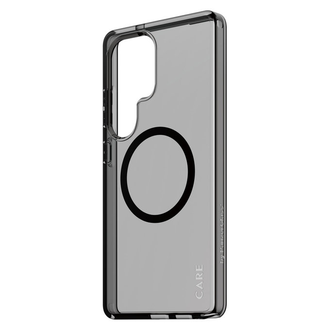 Etui Smokey z czarnym QI do Samsung Galaxy S25 Ultra, Czarne, PanzerGlass