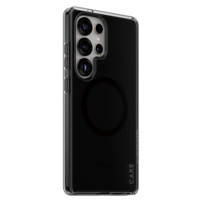 Etui Smokey z czarnym QI do Samsung Galaxy S25 Ultra, Czarne, PanzerGlass