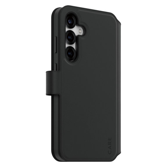 Etui Wallet Tango Two-In-One z QI do Samsung Galaxy S25+, Czarne, PanzerGlass
