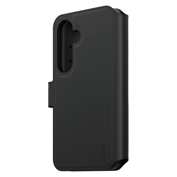 Etui Wallet Tango Two-In-One z QI do Samsung Galaxy S25, Czarne, PanzerGlass
