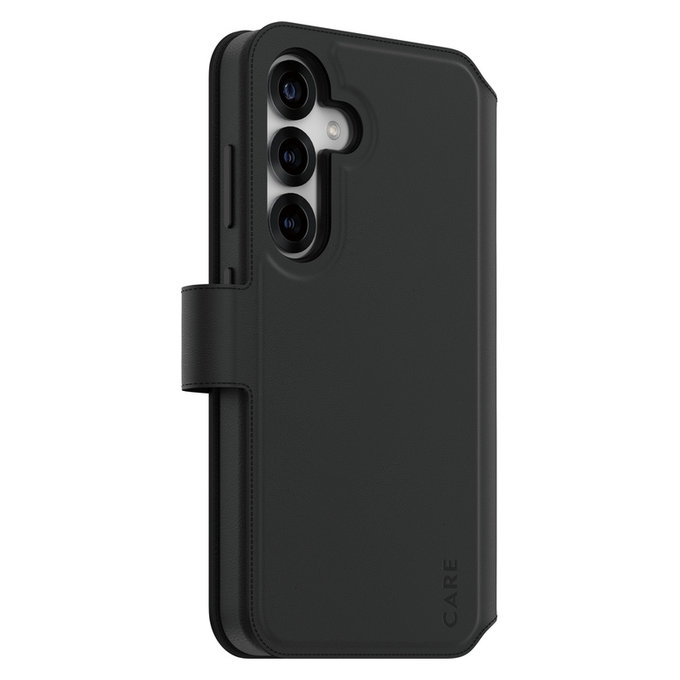 Etui Wallet Tango Two-In-One z QI do Samsung Galaxy S25, Czarne, PanzerGlass