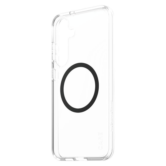 Etui Urban Combat z czarnym QI do Samsung Galaxy S25+, Przezroczyste, PanzerGlass