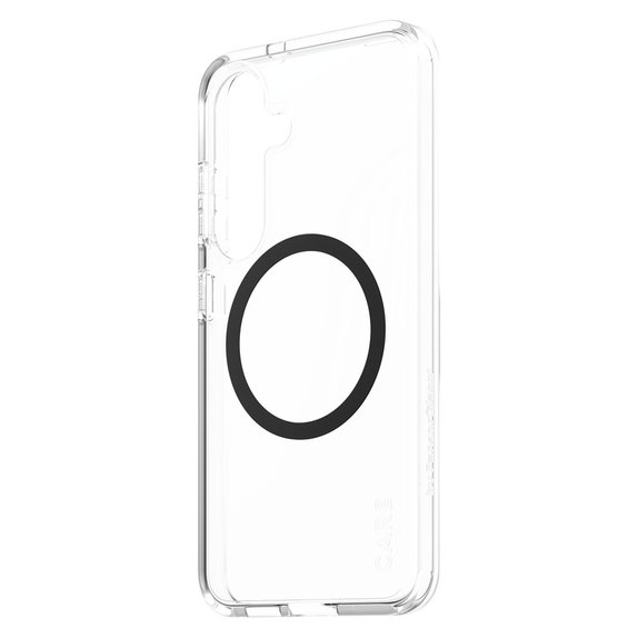 Etui Urban Combat z czarnym QI do Samsung Galaxy S25, Przezroczyste, PanzerGlass