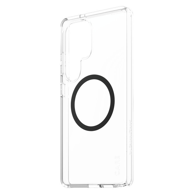 Etui Urban Combat z czarnym QI do Samsung Galaxy S25 Ultra, Przezroczyste, PanzerGlass