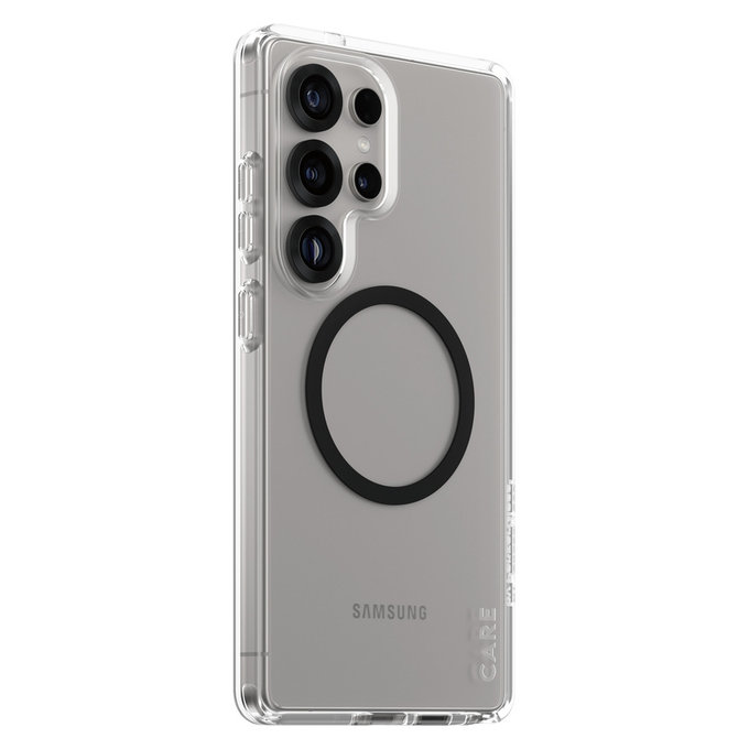 Etui Urban Combat z czarnym QI do Samsung Galaxy S25 Ultra, Przezroczyste, PanzerGlass