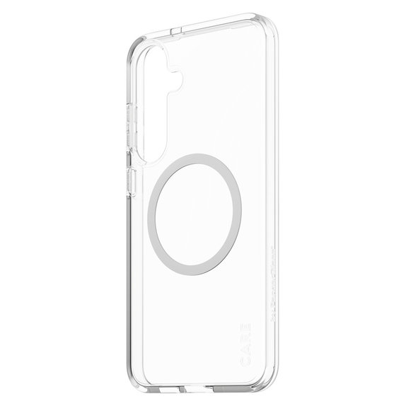 Etui Urban Combat z białym QI do Samsung Galaxy S25+, Przezroczyste, PanzerGlass