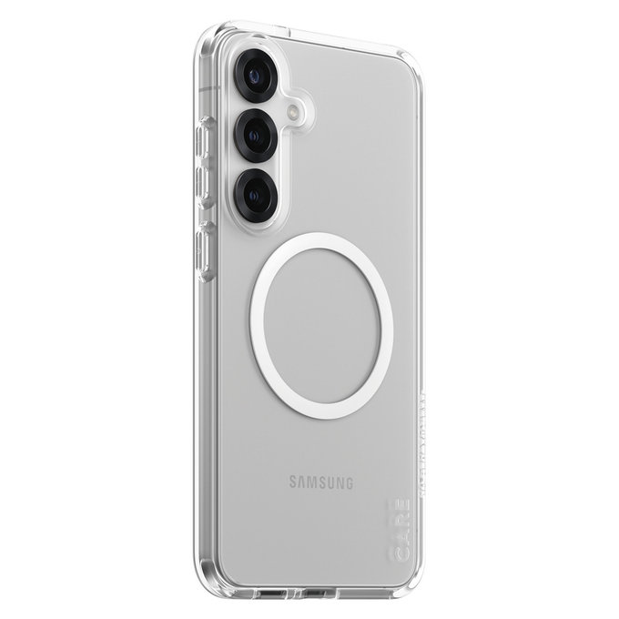 Etui Urban Combat z białym QI do Samsung Galaxy S25+, Przezroczyste, PanzerGlass