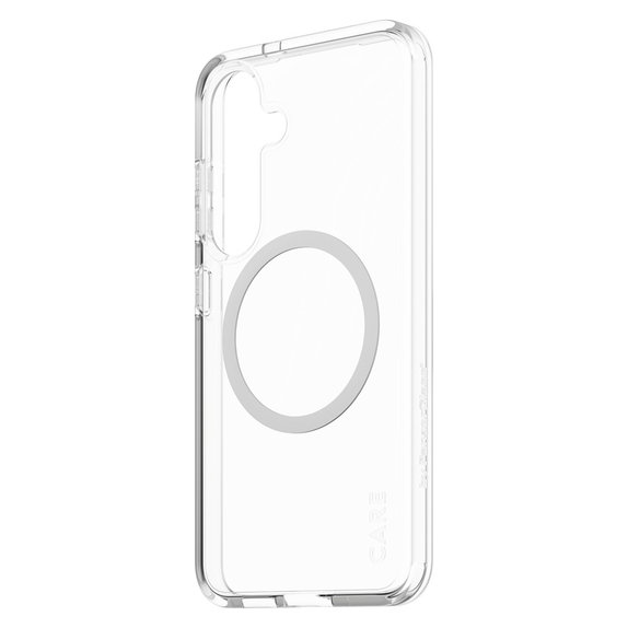 Etui Urban Combat z białym QI do Samsung Galaxy S25, Przezroczyste, PanzerGlass