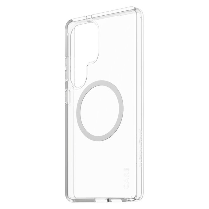 Etui Urban Combat z białym QI do Samsung Galaxy S25 Ultra, Przezroczyste, PanzerGlass