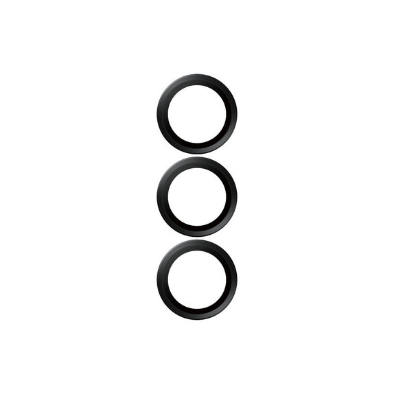 Pierścienie ochronne obiektywu kamery Hoops Ceramic do Samsung S25+, Czarny, PanzerGlass