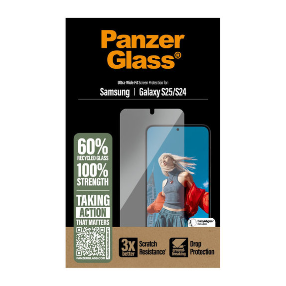 Szkło hartowane UWF z aplikatorem do Samsung S25, Przezroczysty, PanzerGlass