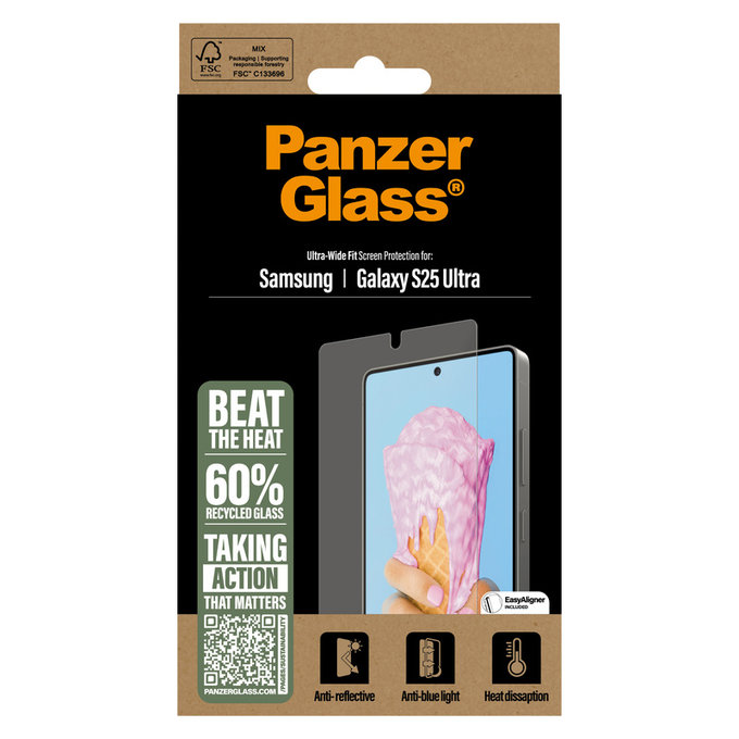 Szkło hartowane UWF All-in-One z aplikatorem do Samsung Galaxy S25 Ultra, Przezroczyste, PanzerGlass