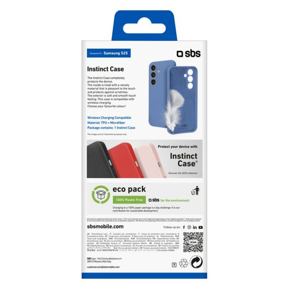 Etui do Samsung Galaxy S25, Instinct, Niebieski, Blue, SBS