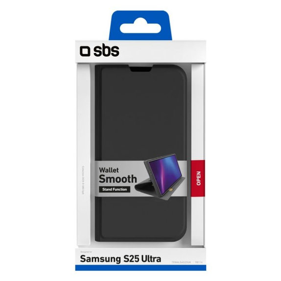 Etui do Samsung Galaxy S25 Ultra, Book Wallet Smooth, Czarny, Black, SBS