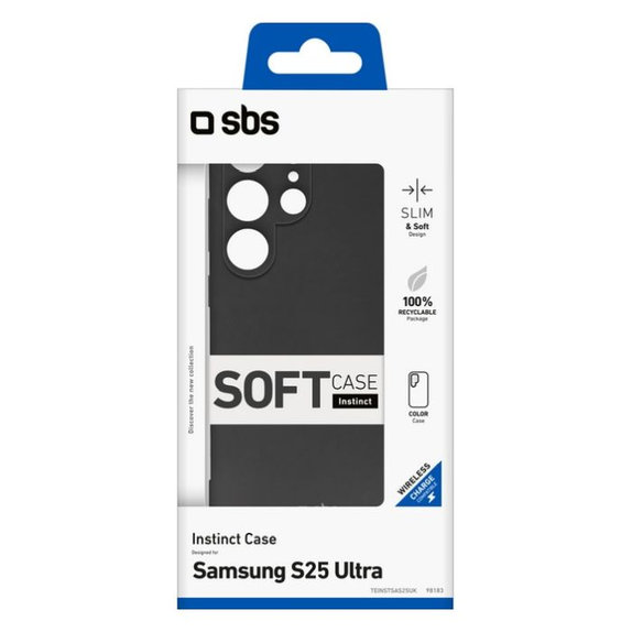 Etui do Samsung Galaxy S25 Ultra, Instinct, Czarny, Black, SBS