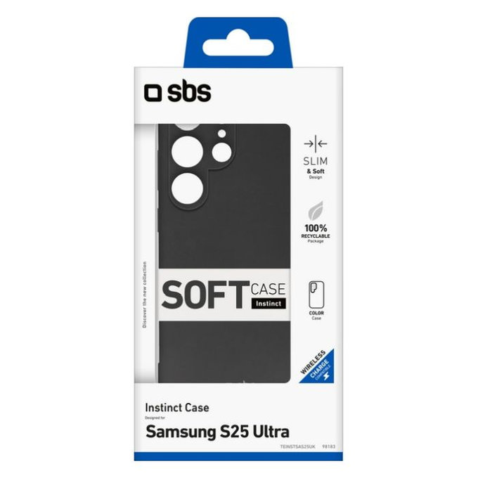 Etui do Samsung Galaxy S25 Ultra, Instinct, Czarny, Black, SBS