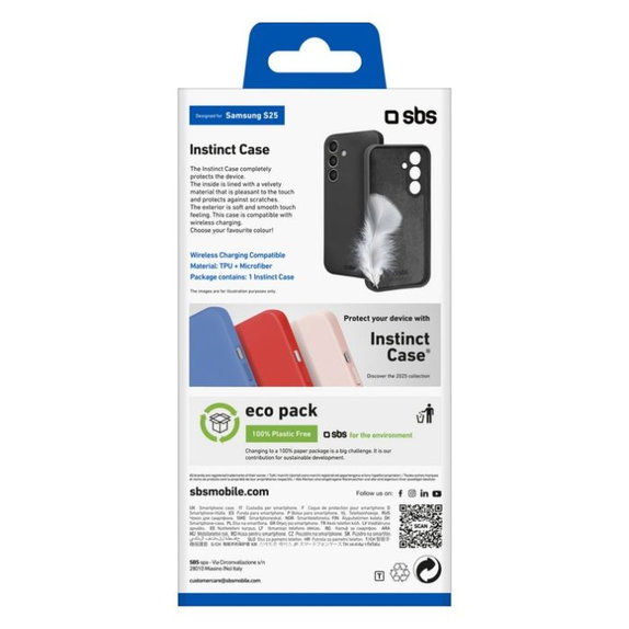 Etui do Samsung Galaxy S25+, Instinct, Czarny, Black, SBS