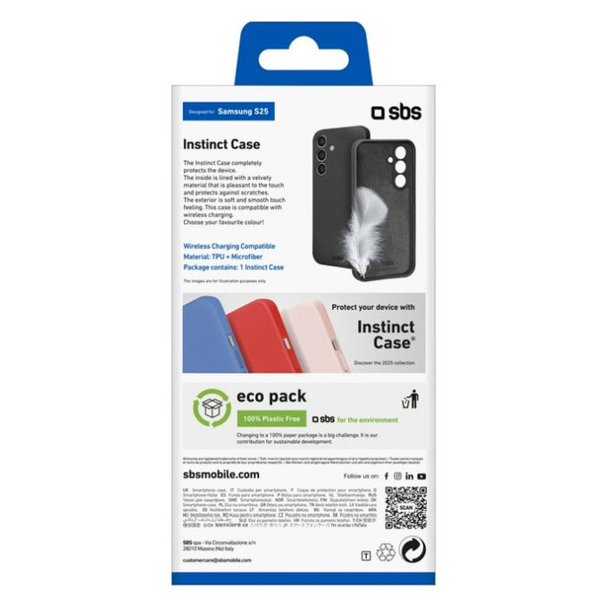 Etui do Samsung Galaxy S25+, Instinct, Czarny, Black, SBS