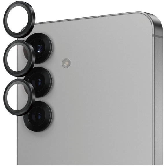 Osłona obiektywu aparatu Hoops do Samsung S25, Czarne, PanzerGlass