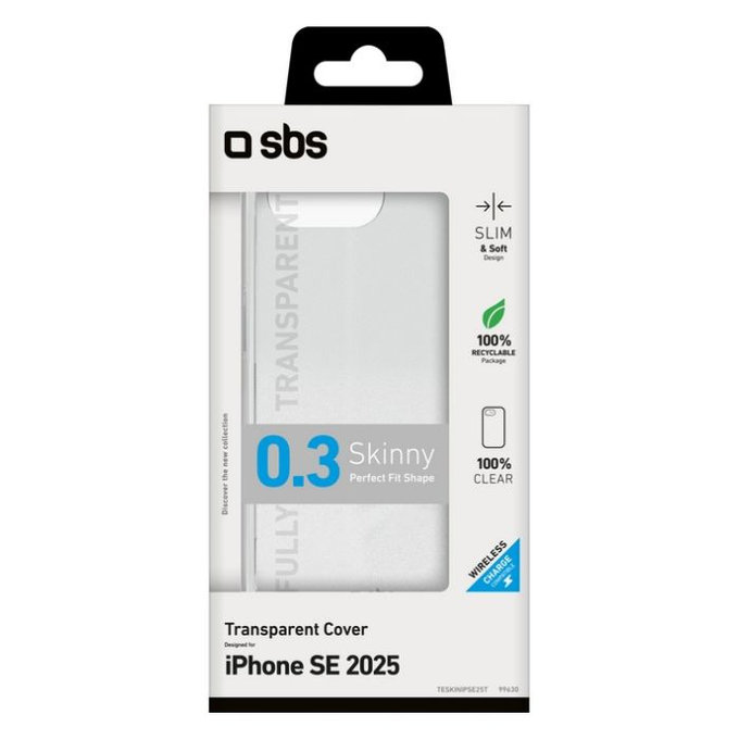 Etui do iPhone 16e, Skinny, Przezroczysty, Transparent, SBS