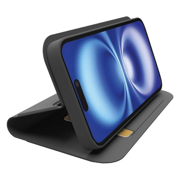 Etui do iPhone 16e, Book Wallet Smooth, Czarny, Black, SBS