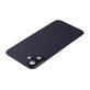 Tylne szkło obudowy z obiektywem aparatu, metalową płytką i magnesami Magsafe do iPhone 16, Czarny, Black