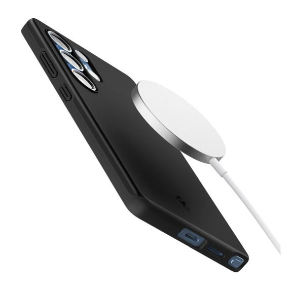 Etui z MagSafe Thin Fit do Samsung Galaxy S25 Ultra, Czarny, Black, Spigen