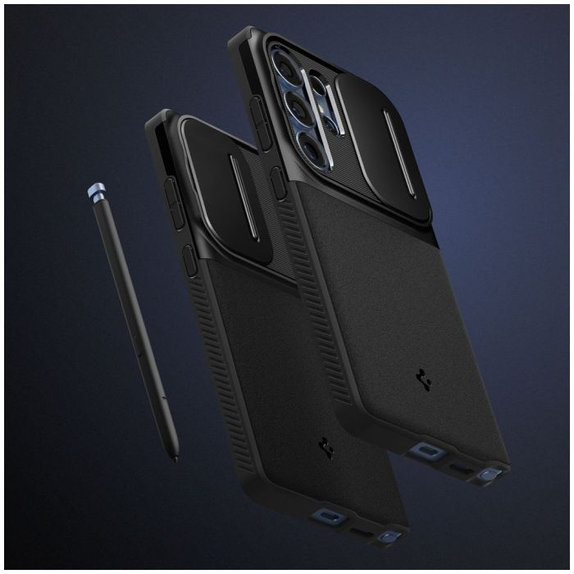 Etui Optik Armor do Samsung Galaxy S25 Ultra, Czarny, Black, Spigen