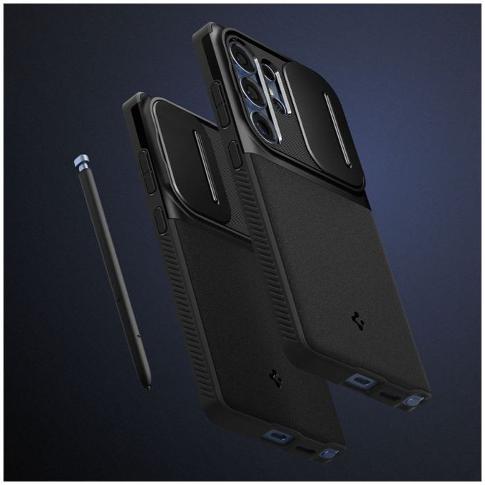 Etui Optik Armor do Samsung Galaxy S25 Ultra, Czarny, Black, Spigen