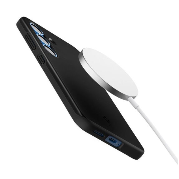 Etui z MagSafe Thin Fit do Samsung Galaxy S25, Czarny, Black, Spigen