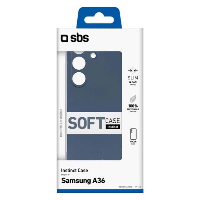 Etui do Samsung Galaxy A36, Instinct, Niebieski, Blue, SBS