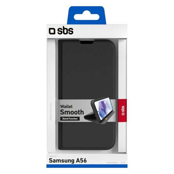 Etui do Samsung Galaxy A56, Book Wallet Smooth, Czarny, Black, SBS