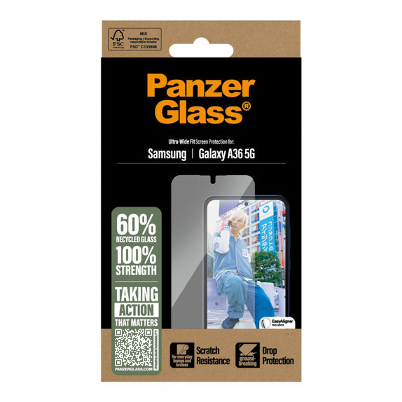 Szkło hartowane UWF do Samsung A36 5G, Przezroczysty, PanzerGlass