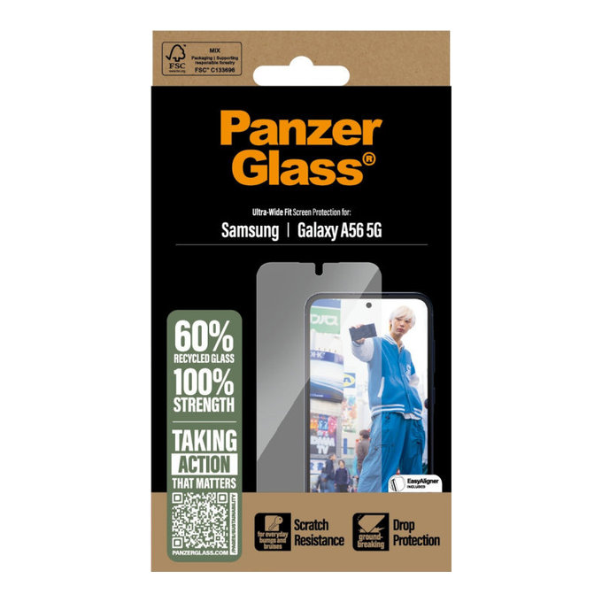 Szkło hartowane UWF do Samsung A56 5G, Przezroczysty, PanzerGlass