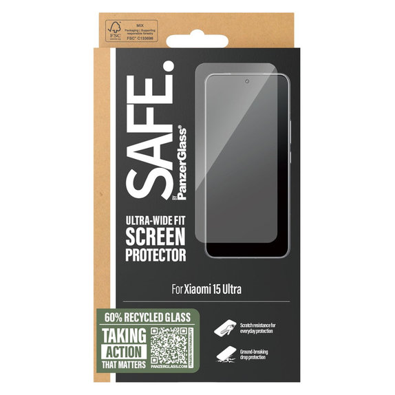 Szkło hartowane UWF do Xiaomi 15 Ultra, Czarne, SAFE by PanzerGlass