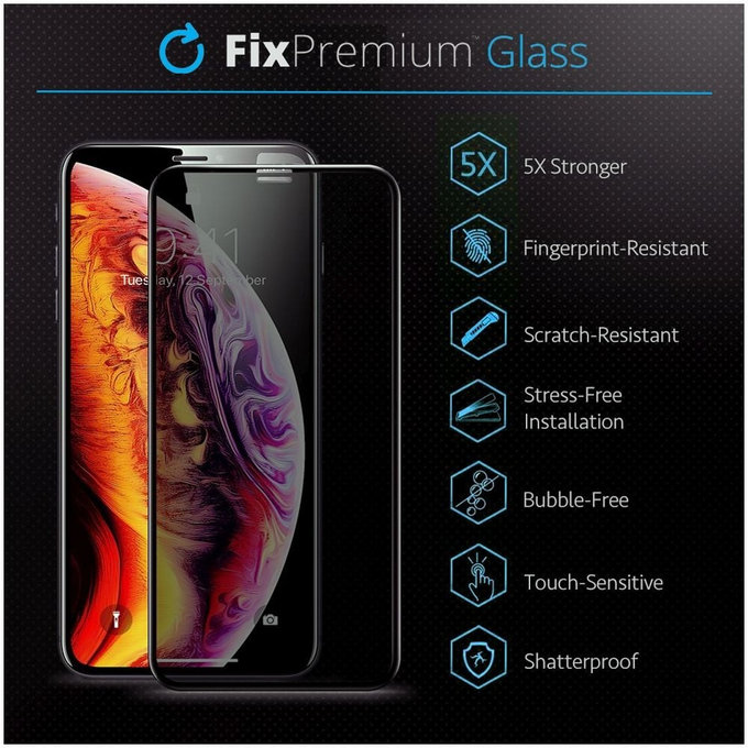 Szkło hartowane do Samsung S25 Plus, Privacy Anti-Spy Glass, FixPremium