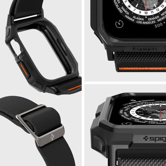 Pasek Lite Fit "Pro" do Apple Watch (44, 45mm), Matte Black, Spigen