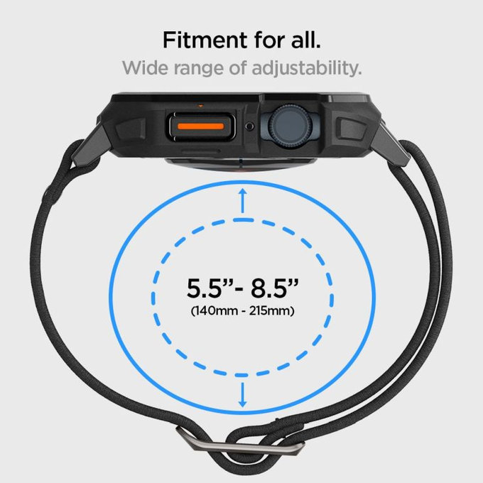 Pasek Lite Fit "Pro" do Apple Watch (44, 45mm), Matte Black, Spigen