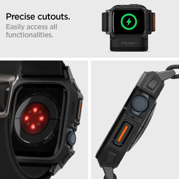 Pasek Lite Fit "Pro" do Apple Watch (44, 45mm), Matte Black, Spigen