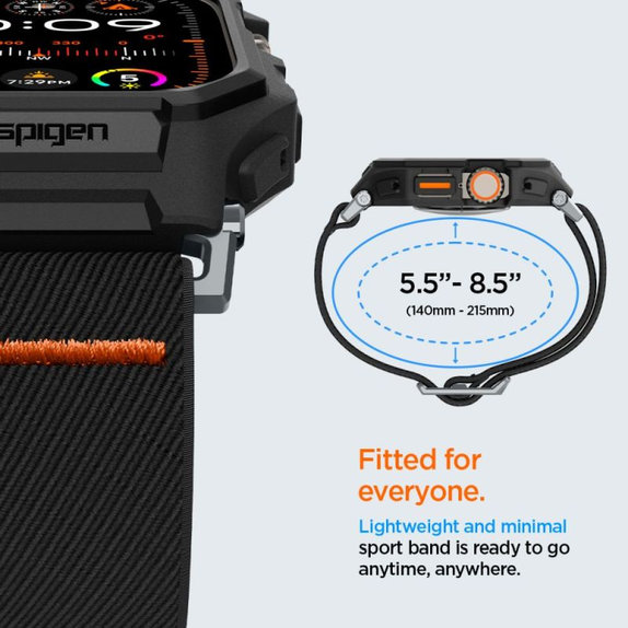 Pasek Lite Fit "Pro" do Apple Watch Ultra (49mm), Matte Black, Spigen