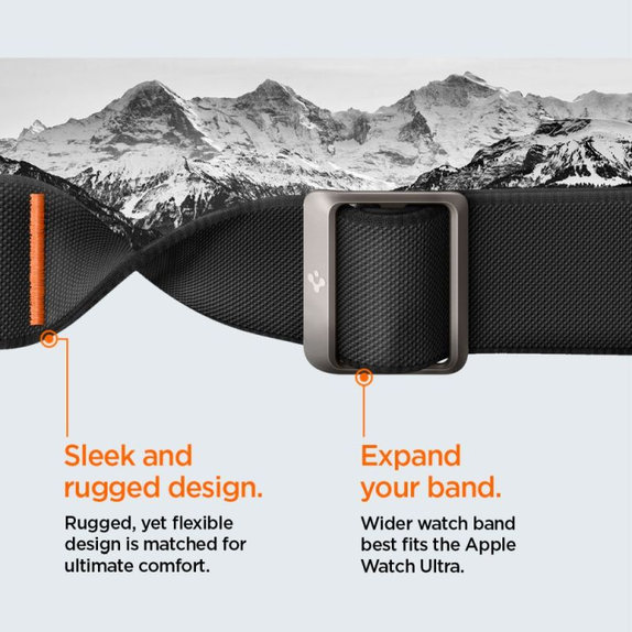 Pasek Lite Fit "Pro" do Apple Watch Ultra (49mm), Matte Black, Spigen