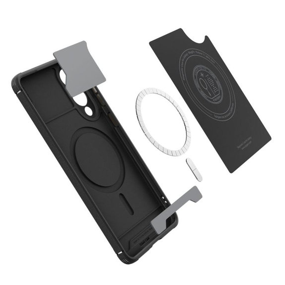 Etui Core Armor z MagSafe do Samsung Galaxy S25 Edge, Matte Black, Spigen