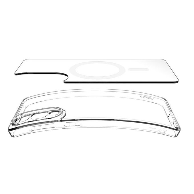 Etui z MagSafe do Samsung Galaxy S25 Edge, Ultra Hybrid, Biały, White, Spigen