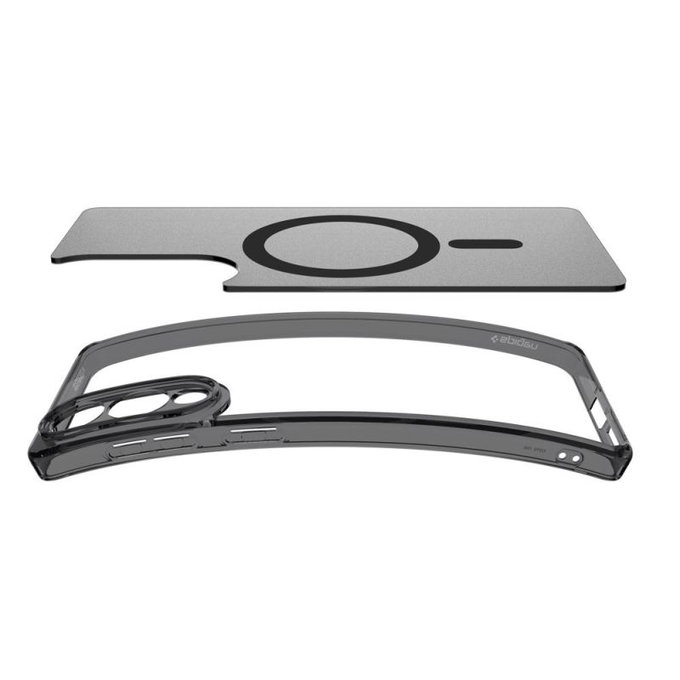 Etui z MagSafe do Samsung Galaxy S25 Edge, Ultra Hybrid, Frost Black, Spigen