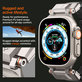 Pasek Durapro Armor PU do Apple Watch (42, 44, 45, 49mm), Czarny, Black, Spigen